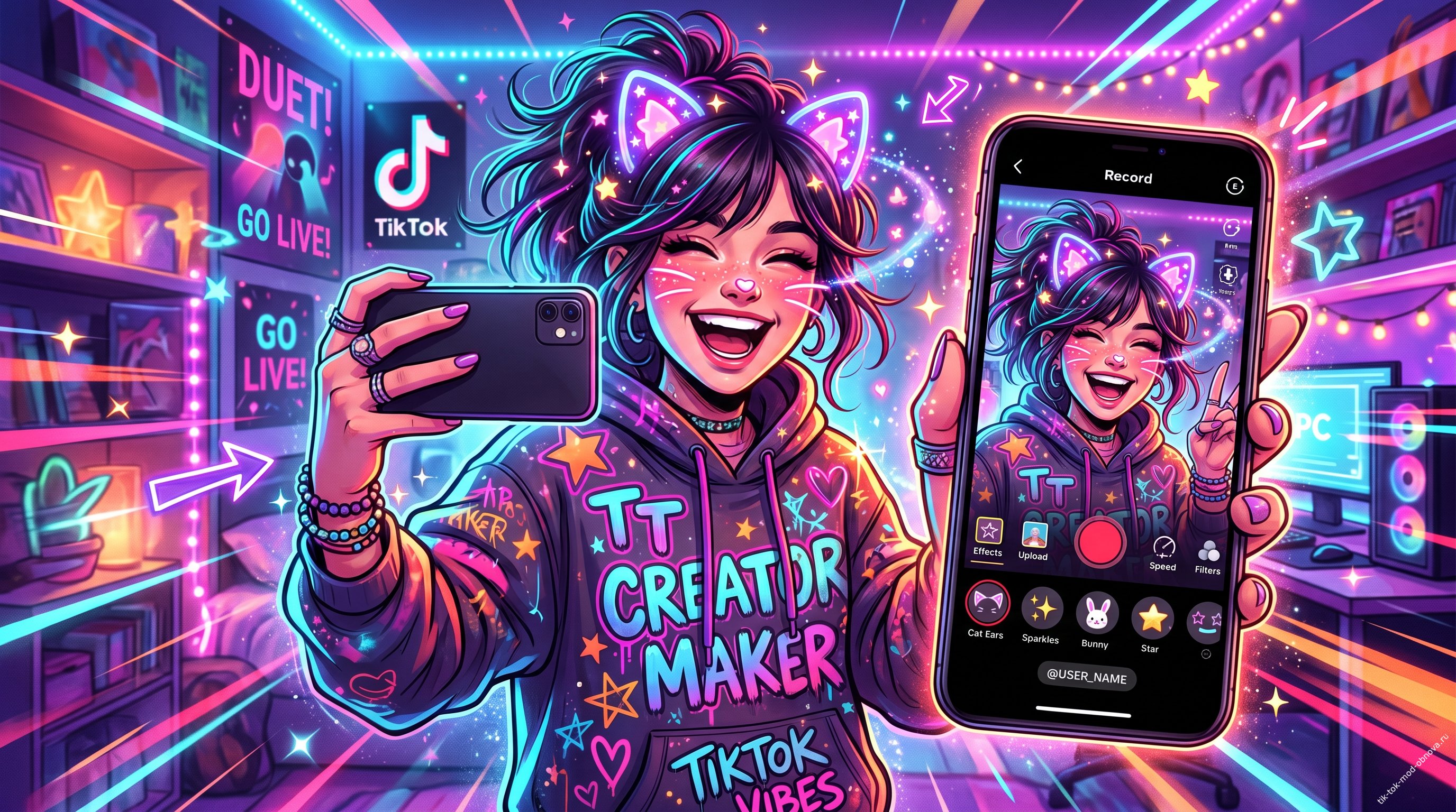 Как использовать маски в модах TikTok