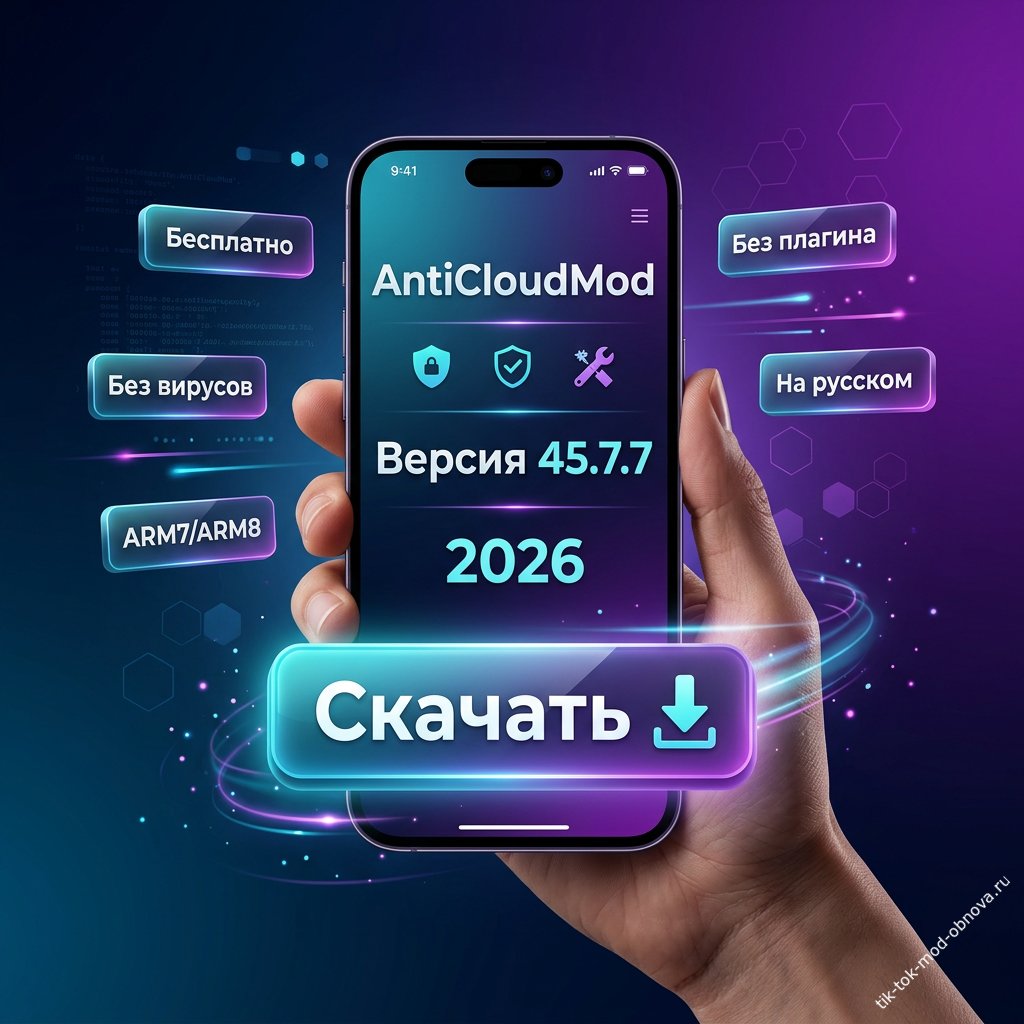 Новая версия Тик Ток Мод AntiCloudMod 45.7.7 (2026): всё для удобного скачивания на Андроид