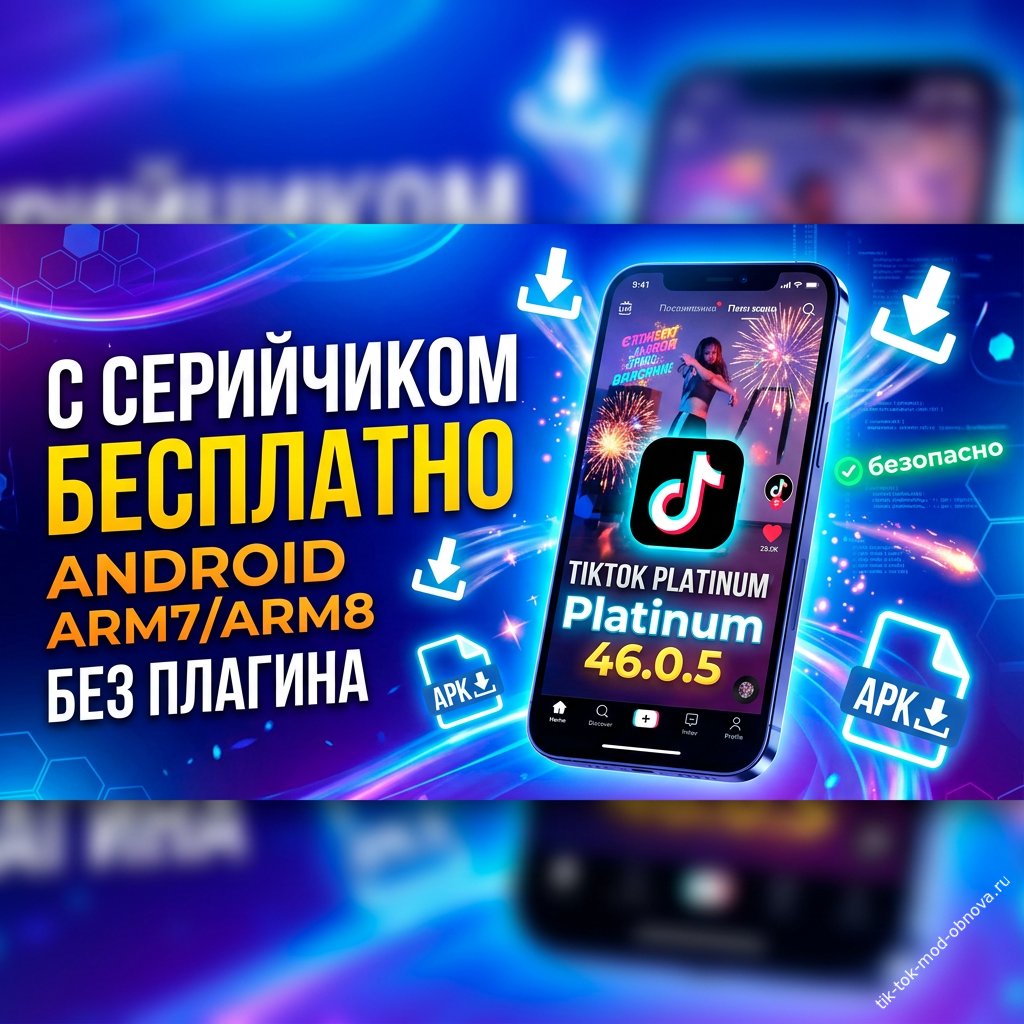 Тик Ток Мод Platinum 46.0.5 — версия 2026 с серийчиком: скачивай на Android без плагина