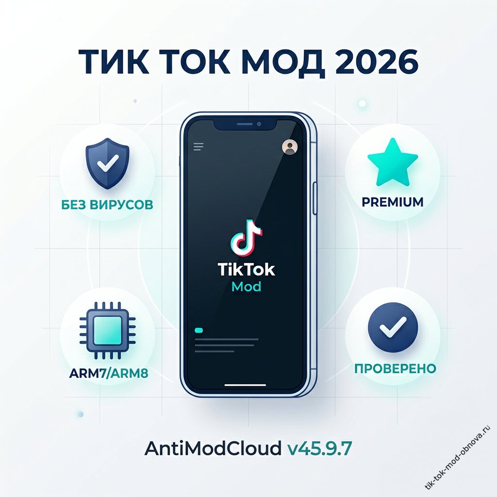 Тик Ток Мод 2026: AntiModCloud v45.9.7 с Premium Unlocked