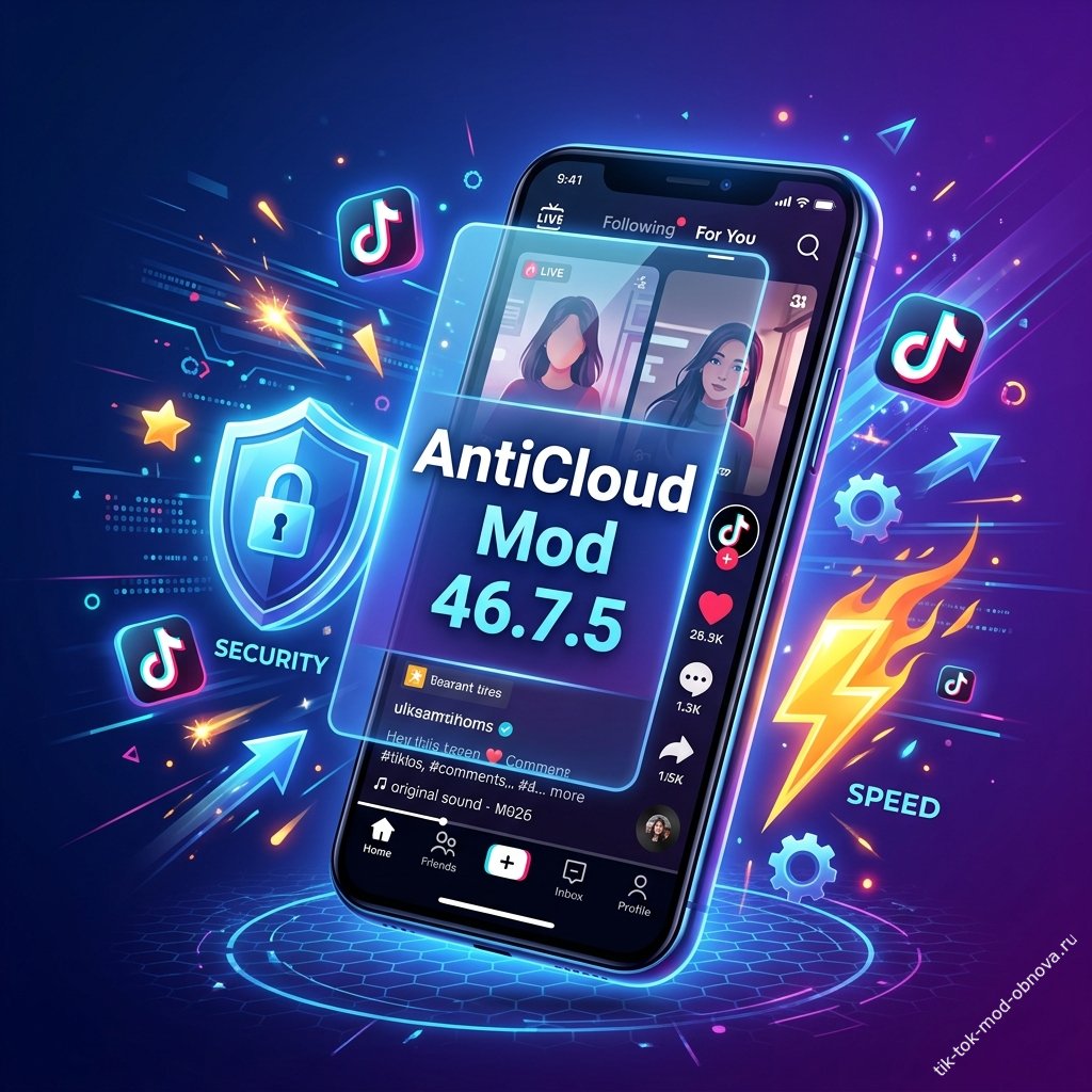 Последняя версия AntiCloud MoD для TikTok — 46.7.5, загрузка на Андроид