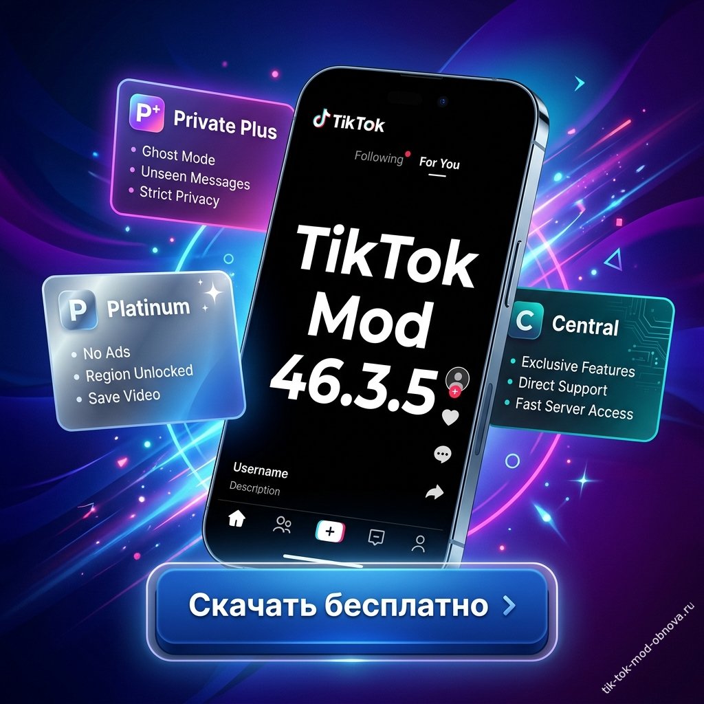 Тик Ток Мод 46.3.5: Platinum / Private Plus / Central — скачать бесплатно на Android